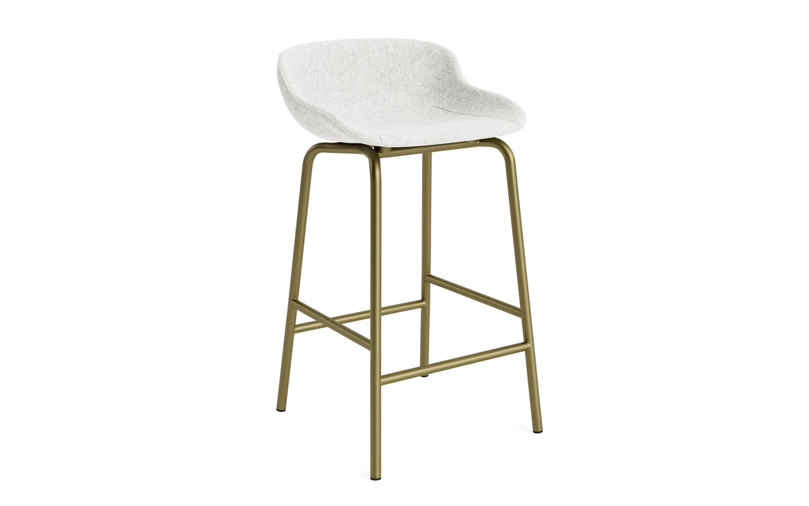 Hyg Barhocker 65 cm Vollpolster Olive Stahl Hallingdal in Hallingdal 110 präsentiert im Onlineshop von KAQTU Design AG. Barstuhl ist von Normann Copenhagen