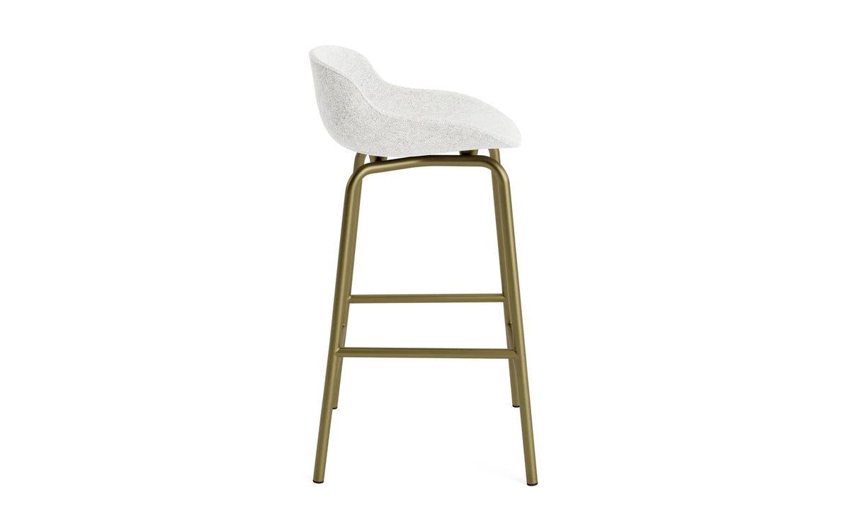 Hyg Barhocker 65 cm Vollpolster Olive Stahl Hallingdal in Hallingdal 110 präsentiert im Onlineshop von KAQTU Design AG. Barstuhl ist von Normann Copenhagen
