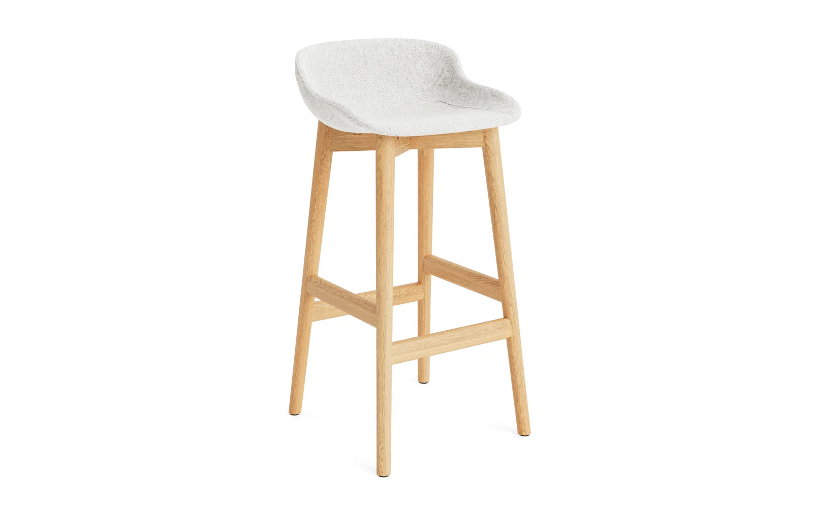 Hyg Barhocker 75 cm vollpolster Eiche Hallingdal in Hallingdal 110 präsentiert im Onlineshop von KAQTU Design AG. Barstuhl ist von Normann Copenhagen