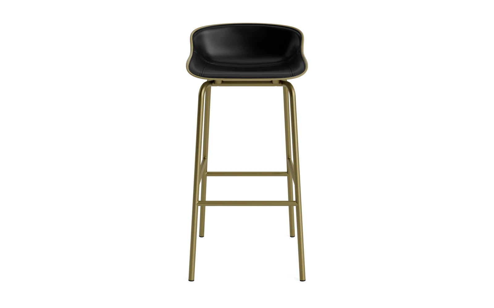 Erleben Sie den Hyg Barhocker 75 cm in Stahl Olive/Ultra von Normann Copenhagen – ein elegantes Designstück, das Gemütlichkeit und Funktionalität perfekt kombiniert.