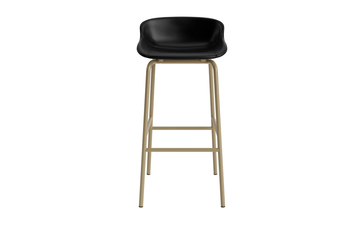 Hyg Barhocker 75 cm Vollpolster Stahl Sand/Ultra in Ultra 41599 präsentiert im Onlineshop von KAQTU Design AG. Barstuhl ist von Normann Copenhagen