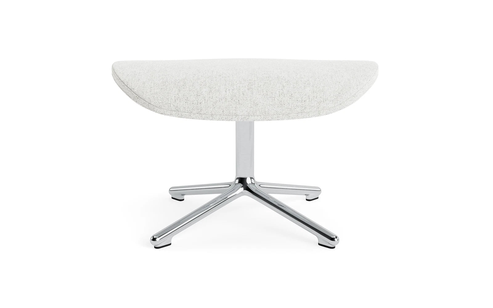 Erleben Sie den Hyg Fusshocker drehbar Alu Hallingdal von Normann Copenhagen – ein elegantes Möbelstück, das Gemütlichkeit und Funktionalität perfekt kombiniert.