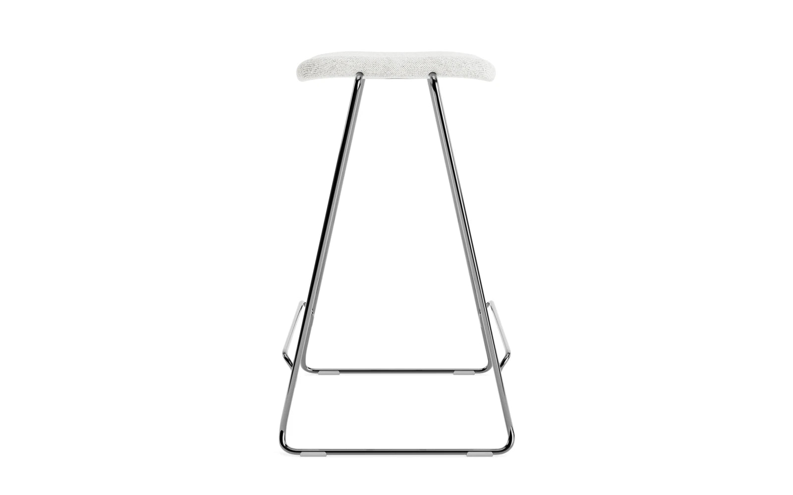 Entdecken Sie den Just Barhocker 65 cm von Normann Copenhagen – ein eleganter, gepolsterter Barstuhl aus Chrom und Hallingdal, ideal für jeden Raum!