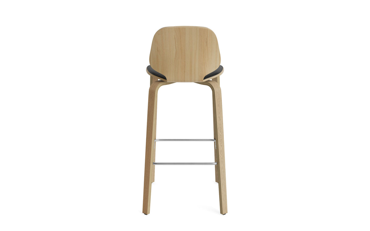 My Chair Barhocker 75 cm Frontpolster Holz in Ultra 41599 präsentiert im Onlineshop von KAQTU Design AG. Barstuhl ist von Normann Copenhagen
