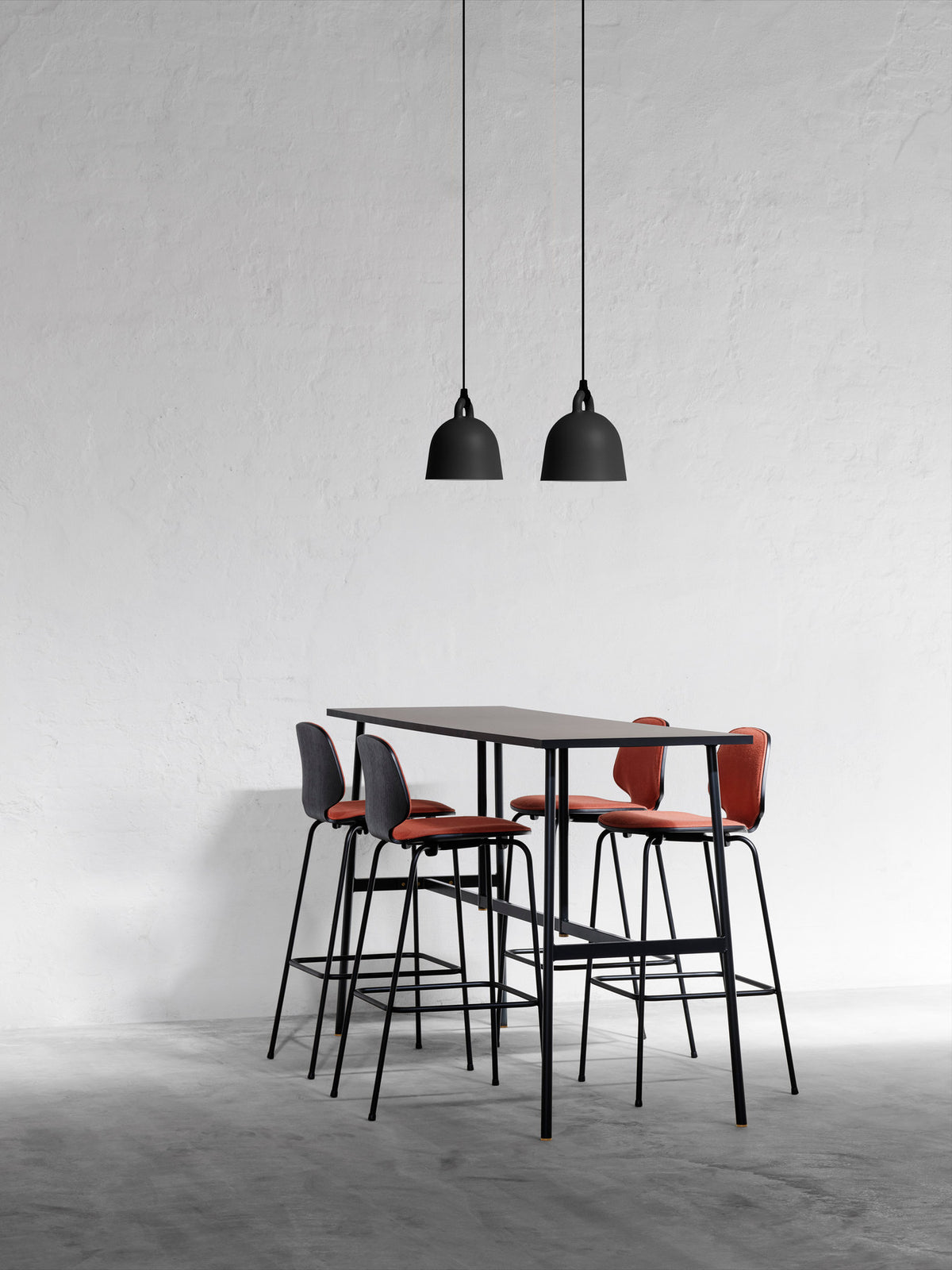 My Chair Barhocker 75 cm Frontpolster in Hallingdal 110 präsentiert im Onlineshop von KAQTU Design AG. Barstuhl ist von Normann Copenhagen