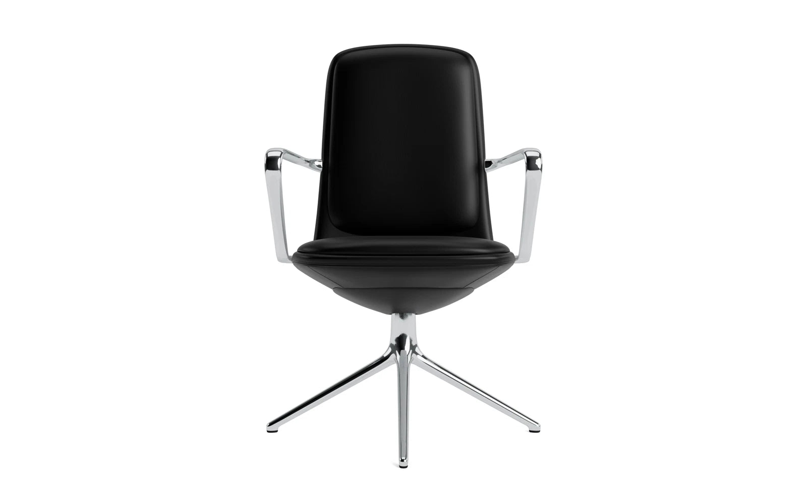 Entdecken Sie den stilvollen Off Armchair von Normann Copenhagen – ein eleganter Bürostuhl mit Drehgestell, der Komfort und modernes Design vereint.