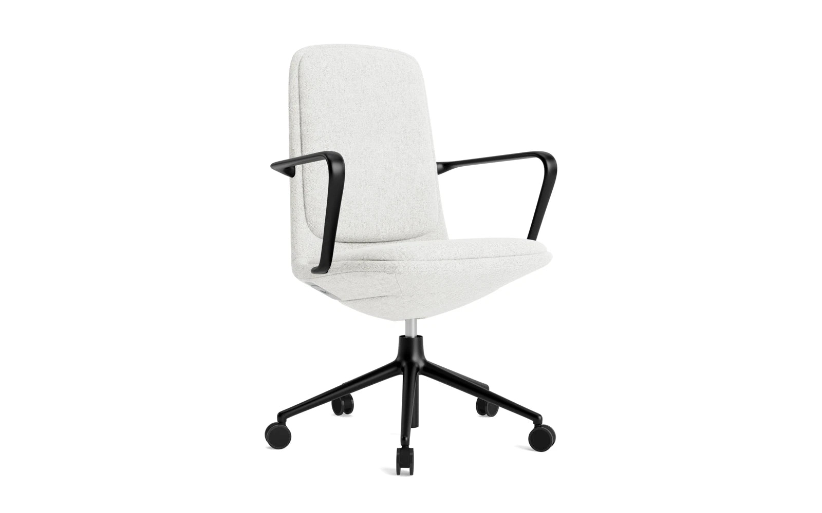 Off Armchair niedrig 5W gaslift schwarze aluminium mit kissen Hallingdal in Hallingdal 110 präsentiert im Onlineshop von KAQTU Design AG. Bürostuhl ist von Normann Copenhagen