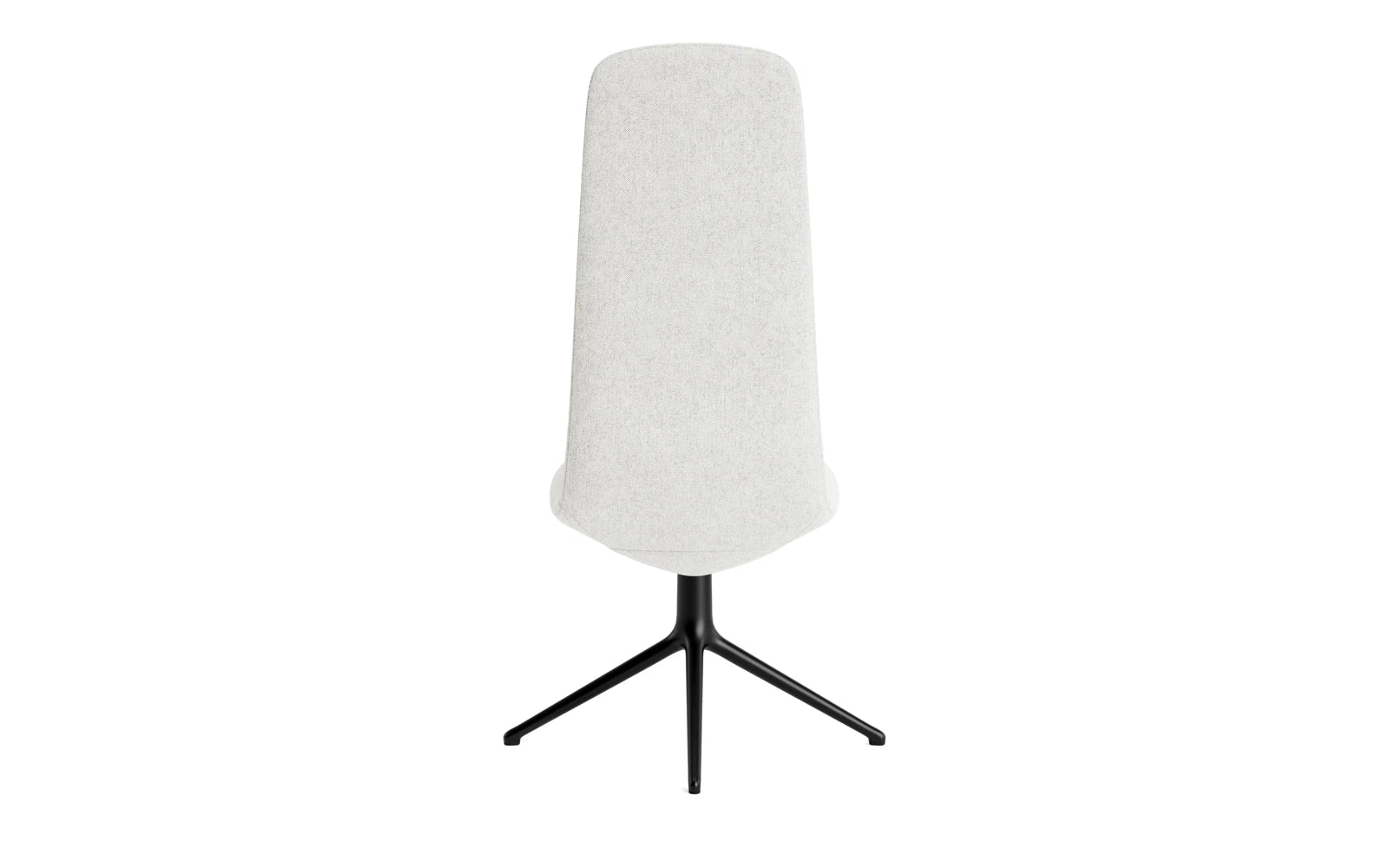 Entdecken Sie den Off Chair Hoch mit Drehgestell 4B in elegantem Schwarz und hochwertigem Hallingdal-Stoff. Ideal für stilvolles und komfortables Arbeiten.