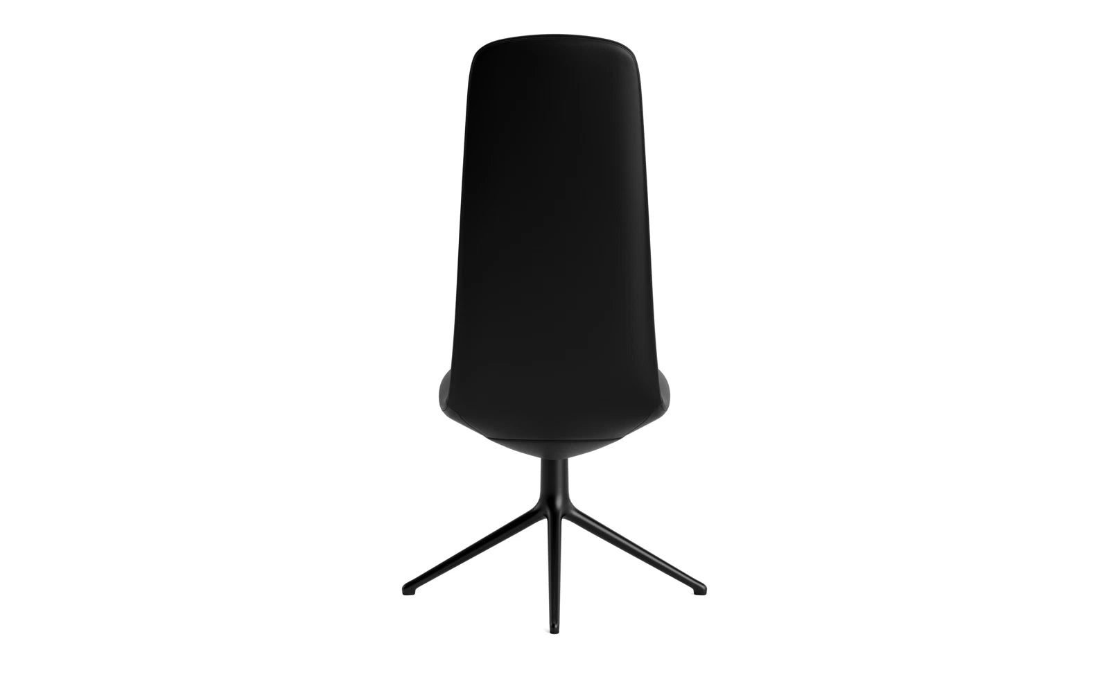 Entdecken Sie den Off Chair Hoch mit Drehgestell 4B in modernem Schwarz Aluminium Ultra von Normann Copenhagen – ideal für ergonomisches Arbeiten und individuelles Design.