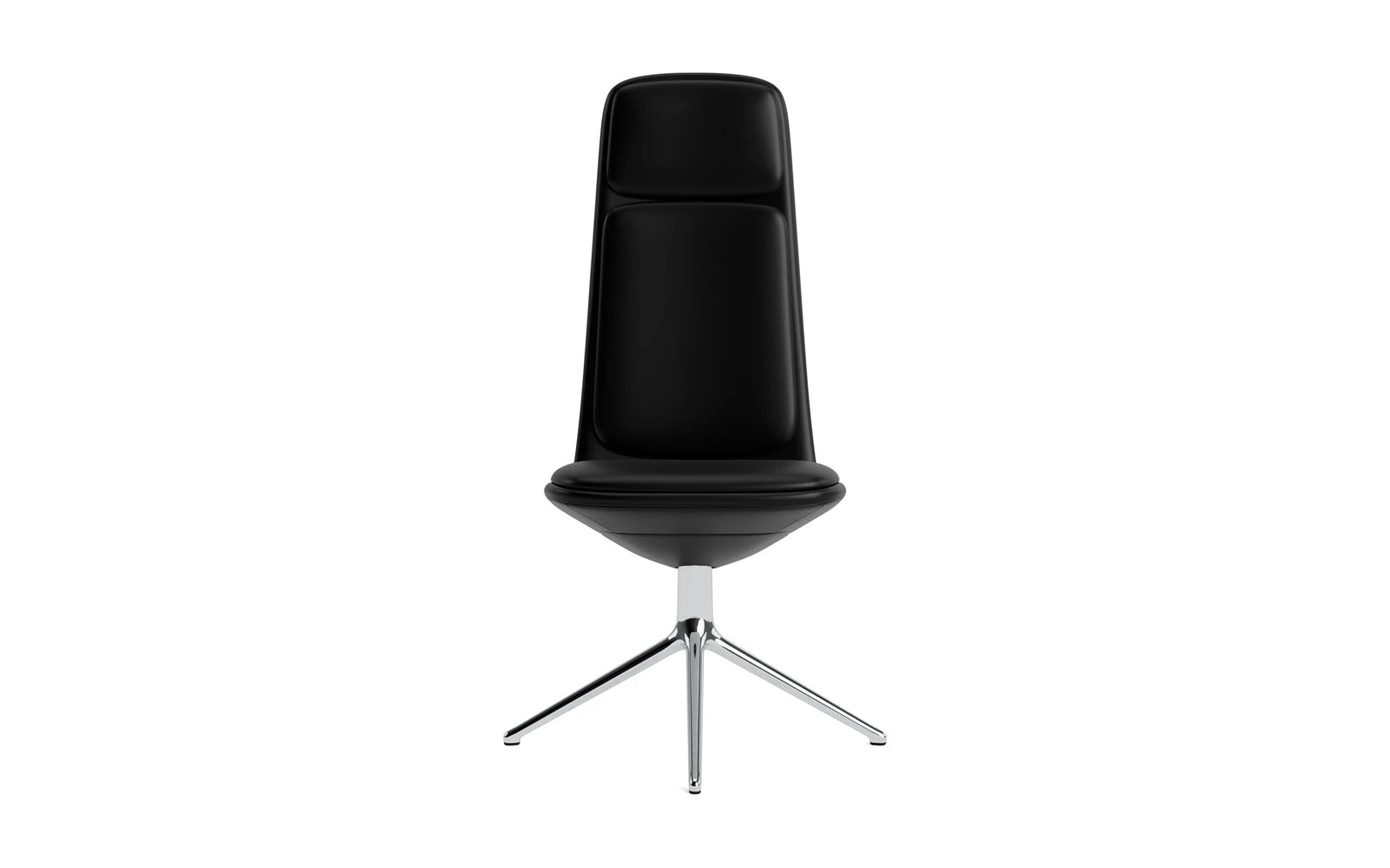 Entdecken Sie den Off Chair Hoch mit Drehgestell 4B Aluminium von Normann Copenhagen – ein stilvoller Bürostuhl, der Komfort und modernes Design vereint.