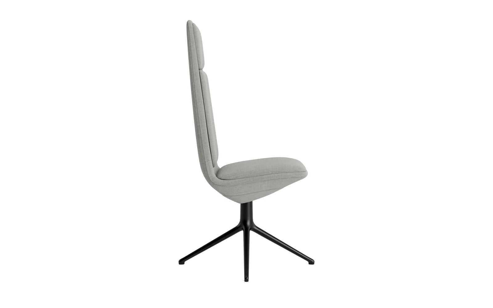 Erleben Sie den Off Chair Hoch mit Drehgestell 4B in elegantem Schwarz von Normann Copenhagen – der perfekte Mix aus Komfort und modernem Design für Ihr Büro.