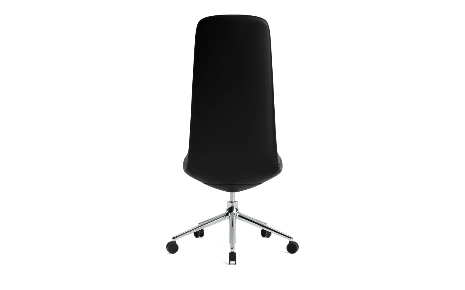 Entdecken Sie den Off Chair hoch 5W von Normann Copenhagen – ein stilvoller Bürostuhl mit Gaslift und Kissen, der Ergonomie und modernes Design perfekt kombiniert.
