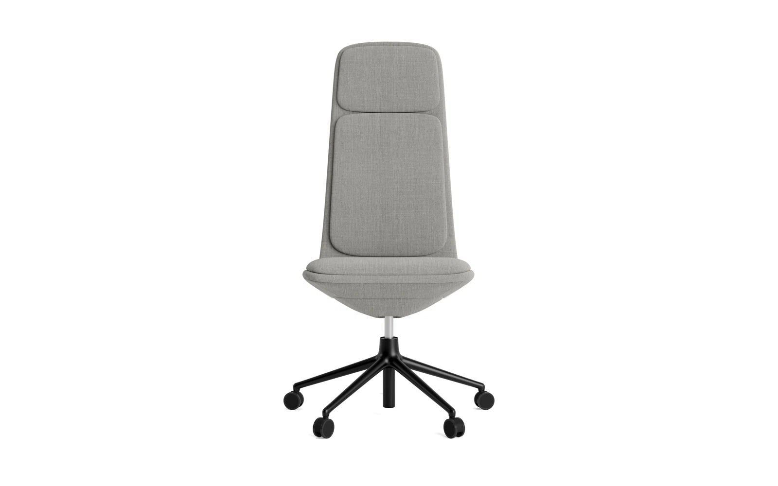 Entdecken Sie den Off Chair hoch 5W Gaslift in elegantem Schwarz von Normann Copenhagen – der perfekte Bürostuhl für Stil und Komfort.