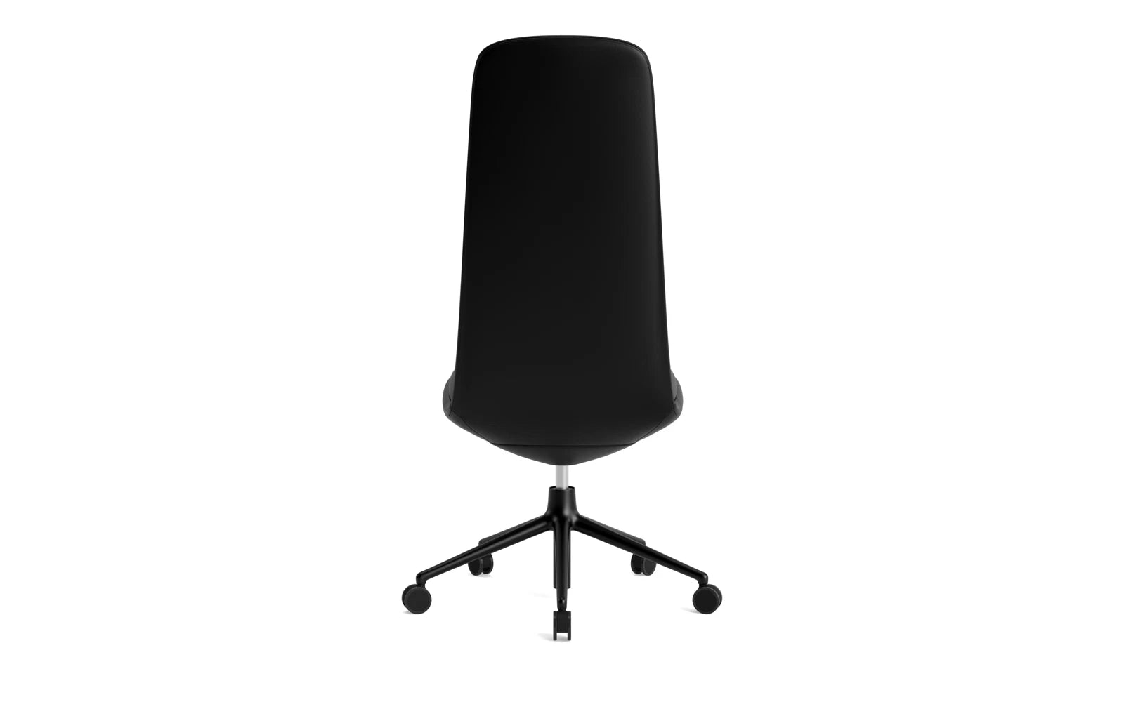 Entdecken Sie den Off Chair hoch 5W Gaslift in elegantem Schwarz von Normann Copenhagen – perfekter Komfort und stilvolles Design für Ihr Büro.