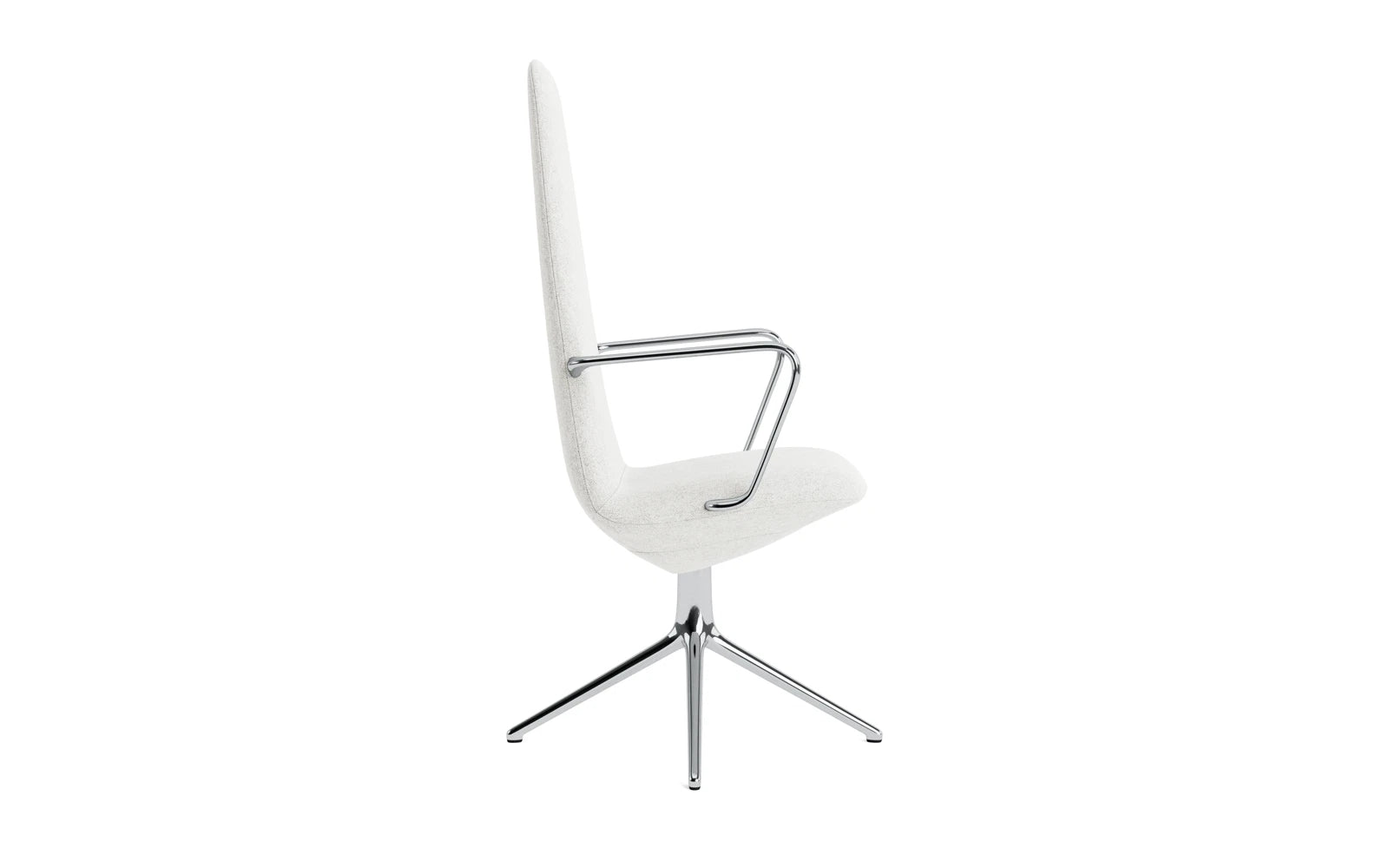 Erleben Sie den Off Armchair von Normann Copenhagen – ein eleganter Bürostuhl mit Drehgestell, der ergonomischen Komfort und zeitgemäßes Design perfekt kombiniert.