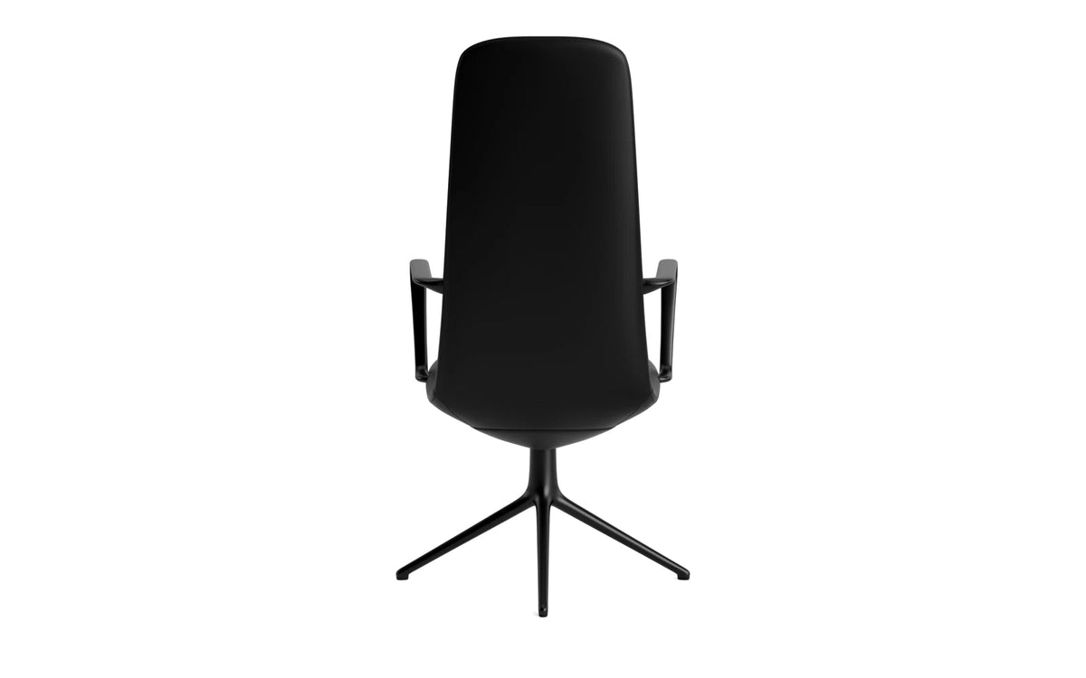 Off Armchair hoch mit Drehgestell 4B Schwartz aluminium Ultra in Ultra 41599 präsentiert im Onlineshop von KAQTU Design AG. Bürostuhl ist von Normann Copenhagen