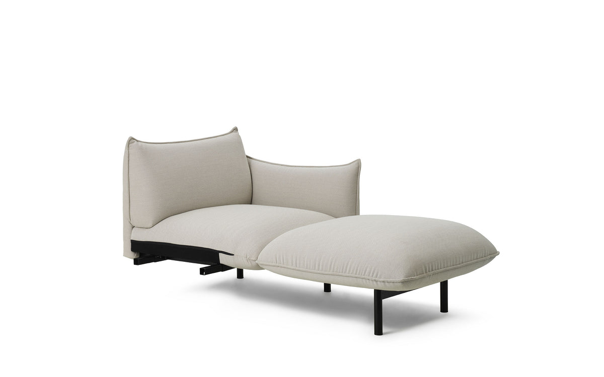 Ark modulares Sofa 420 Chaise Longue rechte Armlehne Schwarz Stahl Steelcut Trio in Steelcut Trio 205 präsentiert im Onlineshop von KAQTU Design AG. Modulares Sofa ist von Normann Copenhagen