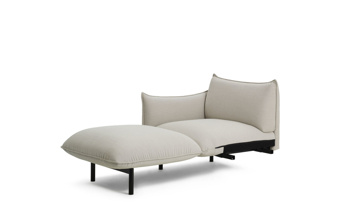 Ark modulares Sofa 420 Chaise Longue rechte Armlehne Schwarz Stahl Steelcut Trio in Steelcut Trio 205 präsentiert im Onlineshop von KAQTU Design AG. Modulares Sofa ist von Normann Copenhagen