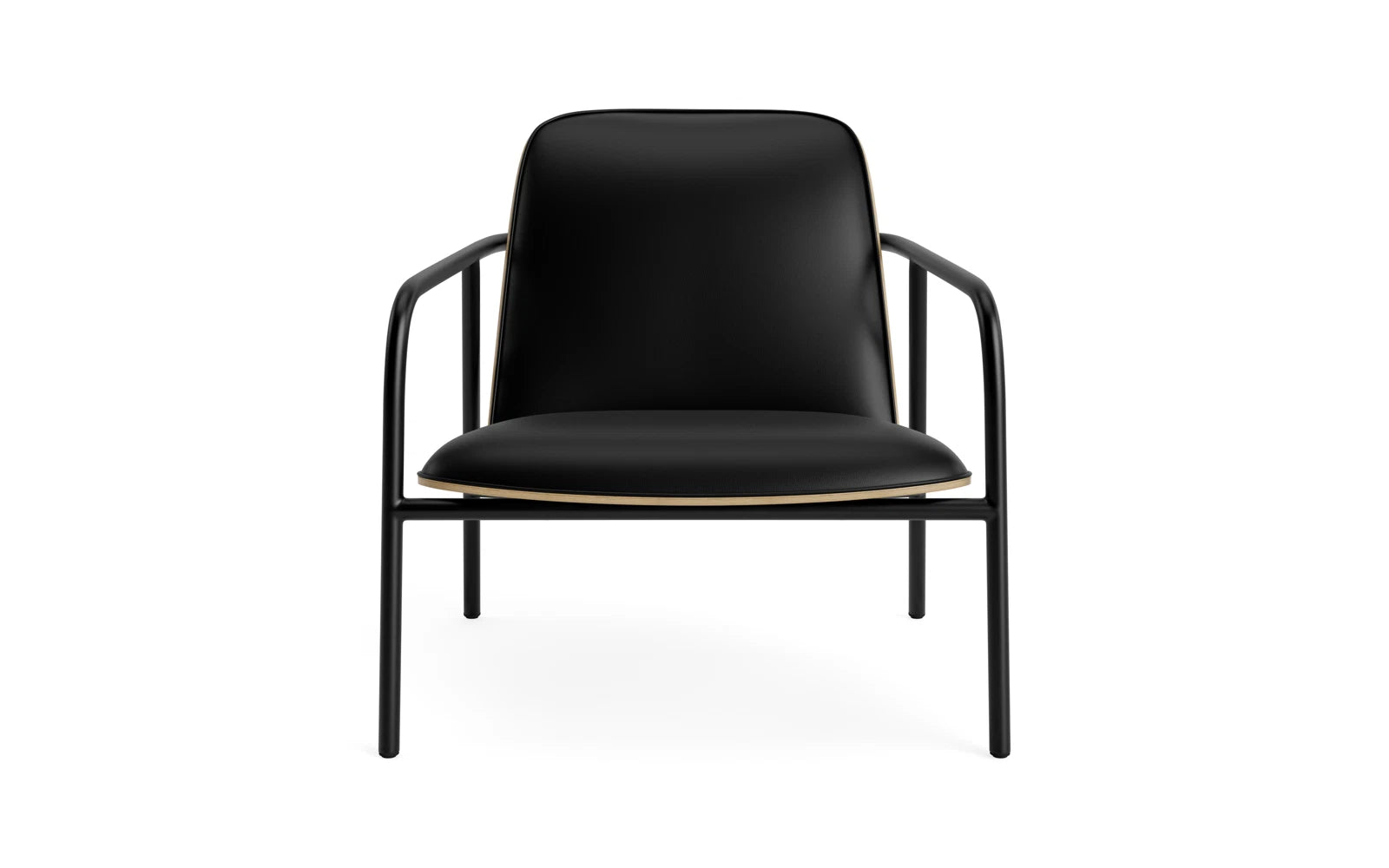 Entdecken Sie den eleganten Pad Lounge-Sessel von Normann Copenhagen, gefertigt aus hochwertigem Eichenfurnier und schwarzem Stahl. Ideal für stilvolle Räume.