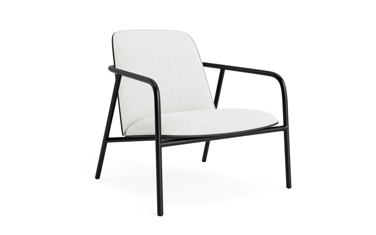 Pad Lounge-Sessel schwarzem Stahl schwarz/Hallingdal in Hallingdal 110 präsentiert im Onlineshop von KAQTU Design AG. Drehsessel ist von Normann Copenhagen