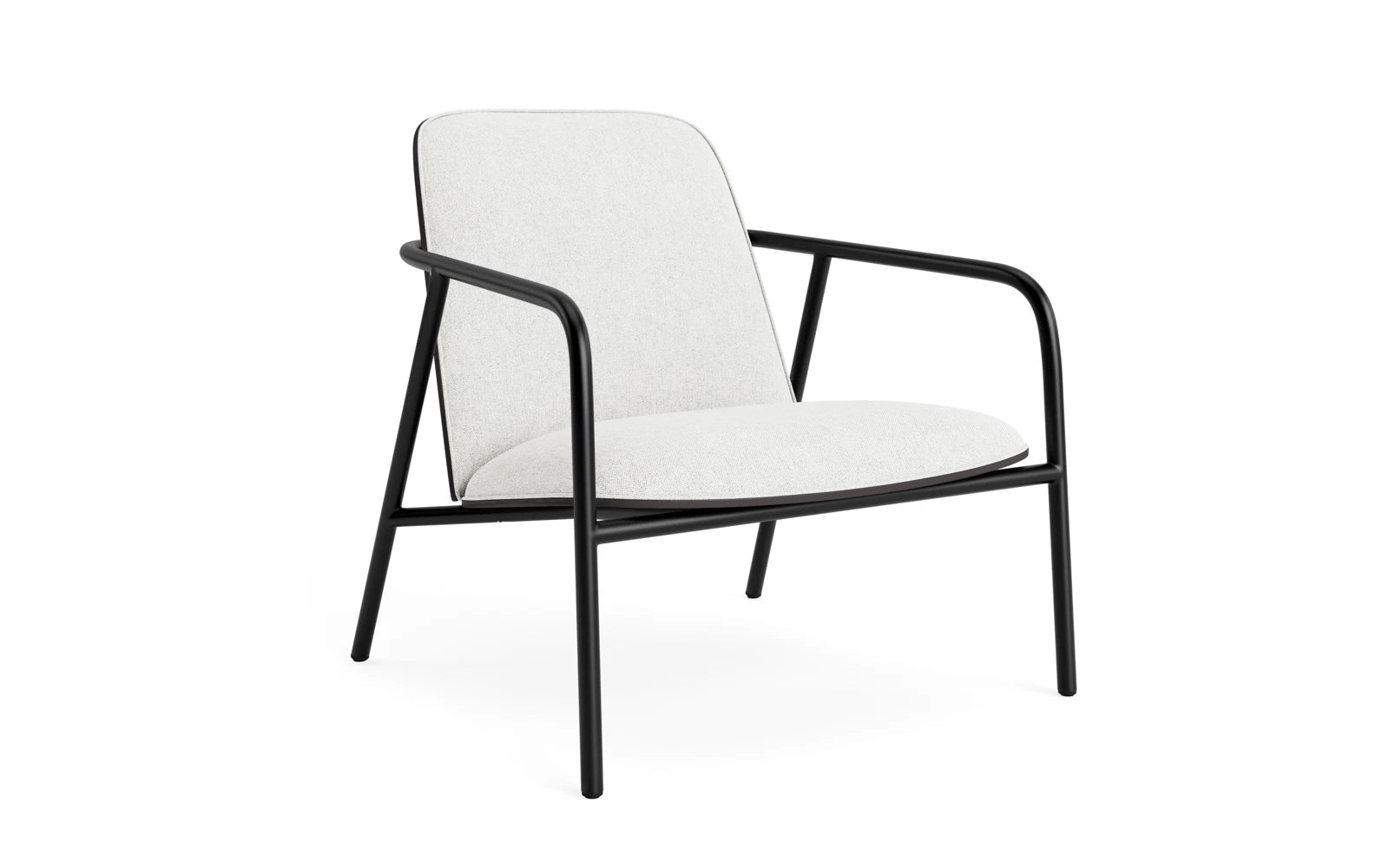 Pad Lounge-Sessel schwarzem Stahl schwarz/Hallingdal in Hallingdal 110 präsentiert im Onlineshop von KAQTU Design AG. Sessel ist von Normann Copenhagen