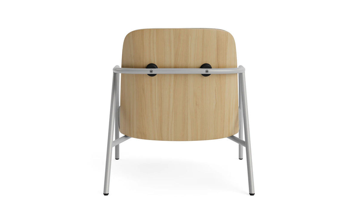 Pad Lounge-Sessel grauem Stahl Eiche/Remix in Remix 133 präsentiert im Onlineshop von KAQTU Design AG. Drehsessel ist von Normann Copenhagen