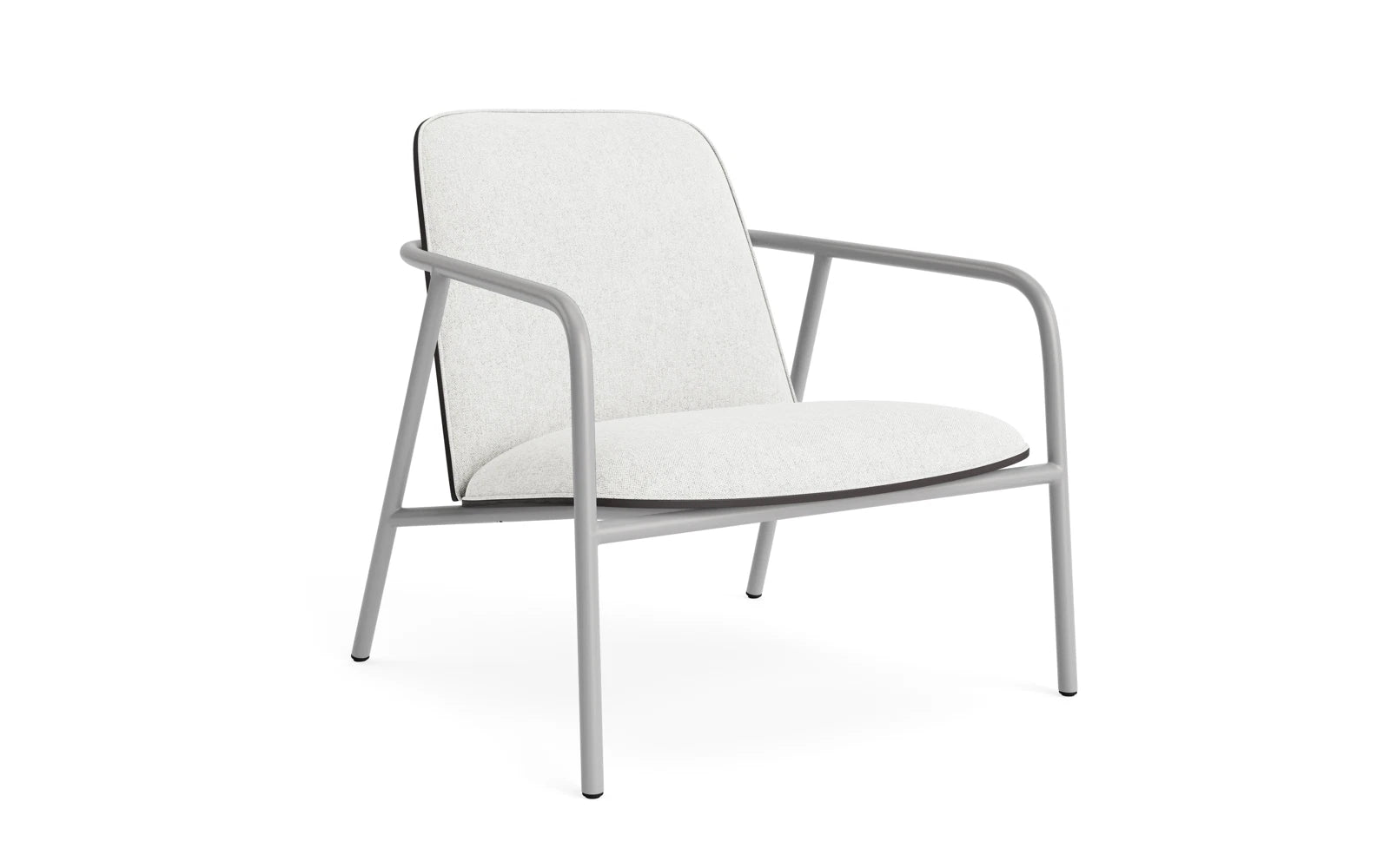 Pad Lounge-Sessel grau Stahl schwarz/Hallingdal in Hallingdal 110 präsentiert im Onlineshop von KAQTU Design AG. Sessel ist von Normann Copenhagen