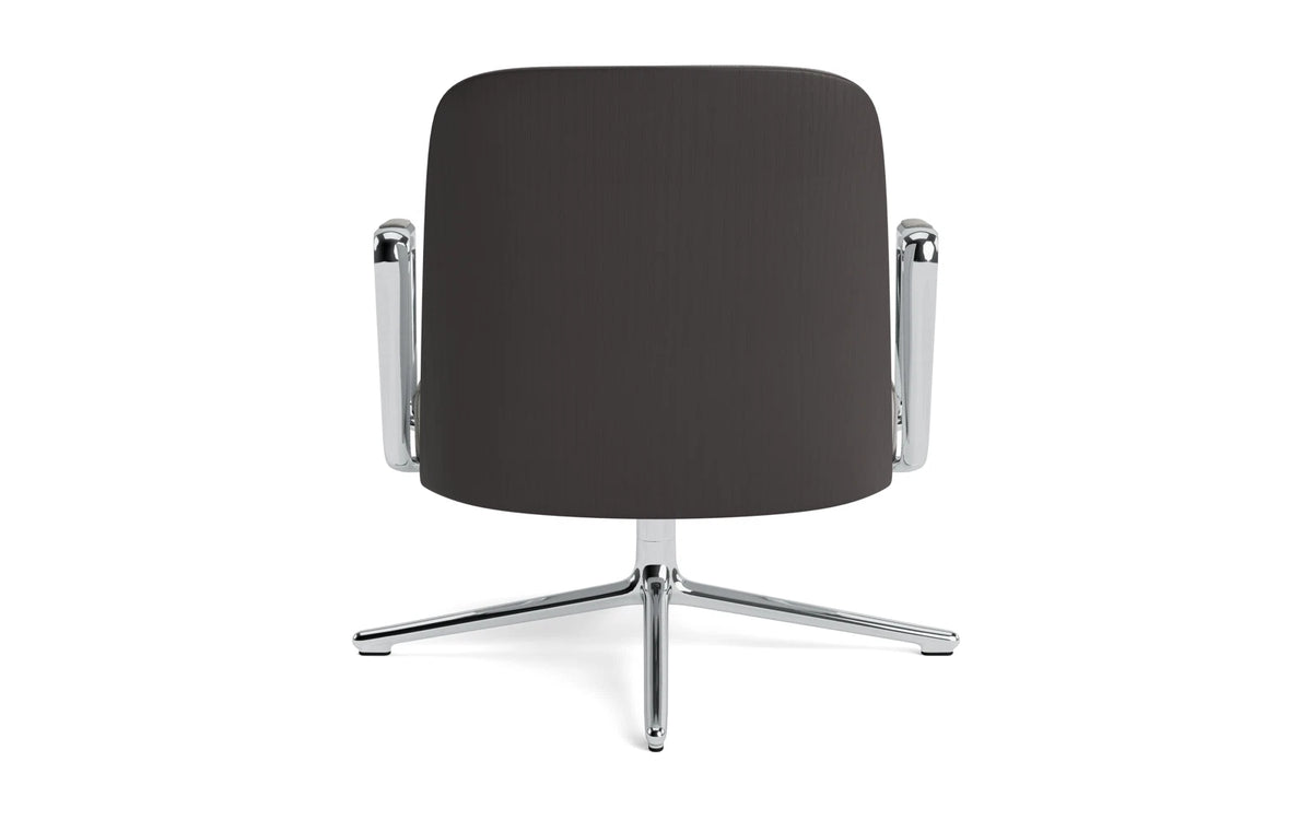 Pad Lounge-Sessel niedrig mit Drehgestell alu und schwarz/Remix in Remix 133 präsentiert im Onlineshop von KAQTU Design AG. Drehsessel ist von Normann Copenhagen