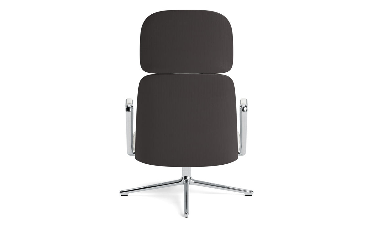 Pad Lounge-Sessel hoch mit Drehgestell Schwarz Alu Schwarz/Hallingdal in Hallingdal 110 präsentiert im Onlineshop von KAQTU Design AG. Drehsessel ist von Normann Copenhagen