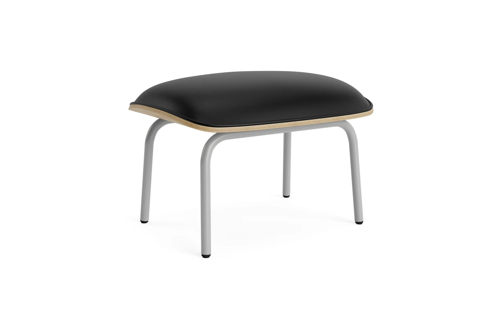 Pad Fusshocker grauem stahl Eiche/Ultra in Ultra 41599 präsentiert im Onlineshop von KAQTU Design AG. Ottoman ist von Normann Copenhagen
