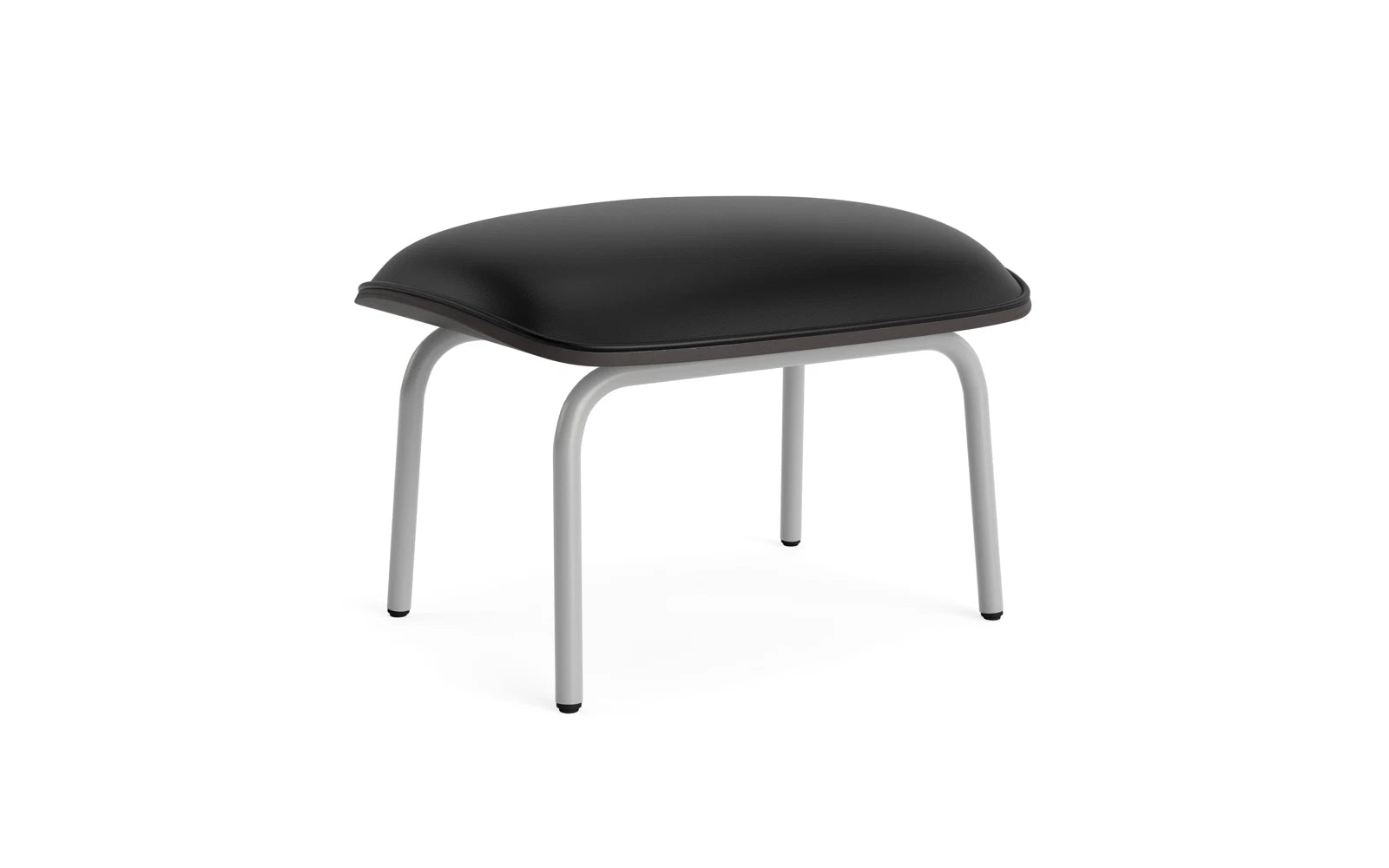 Pad Fusshocker grauem Stahl schwarz/Ultra in Ultra 41599 präsentiert im Onlineshop von KAQTU Design AG. Ottoman ist von Normann Copenhagen