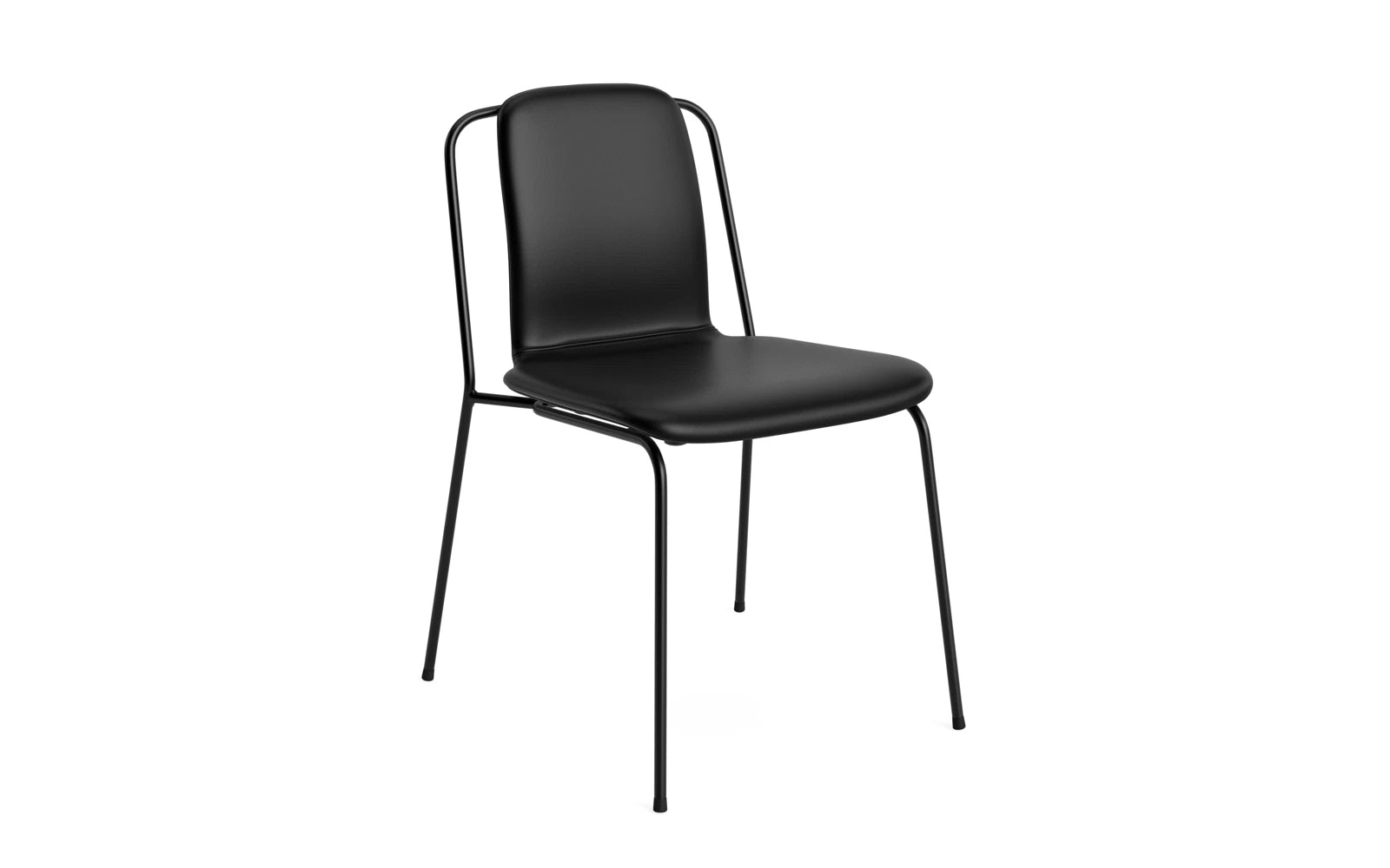 Studio Stuhl Vollpolster, schwarzes Stahl Ultra in Ultra 41599 präsentiert im Onlineshop von KAQTU Design AG. Stuhl ist von Normann Copenhagen