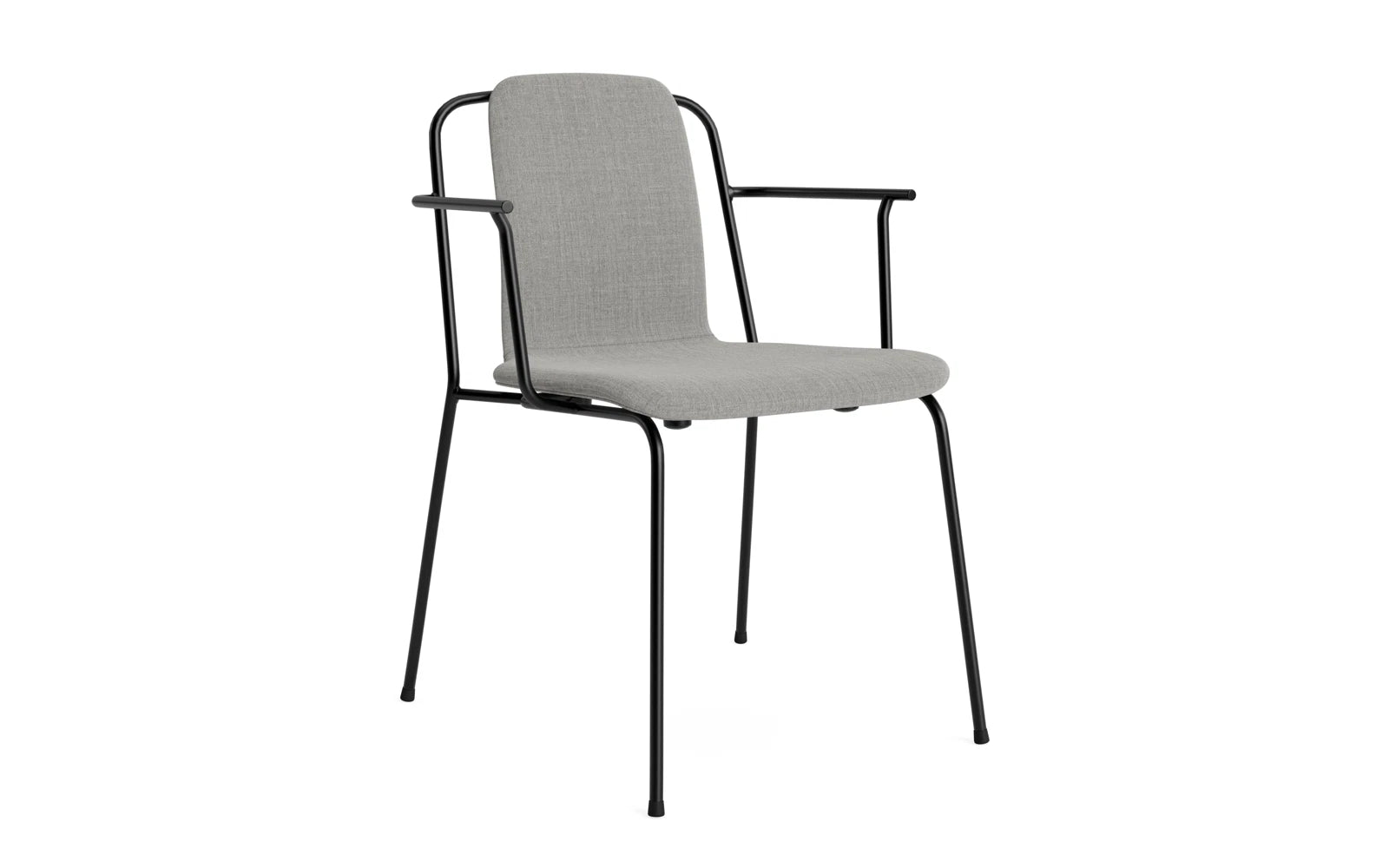 Studio Armlehnstuhl Vollpolster Schwarz Stahl/ Remix in Remix 133 präsentiert im Onlineshop von KAQTU Design AG. Stuhl mit Armlehne ist von Normann Copenhagen