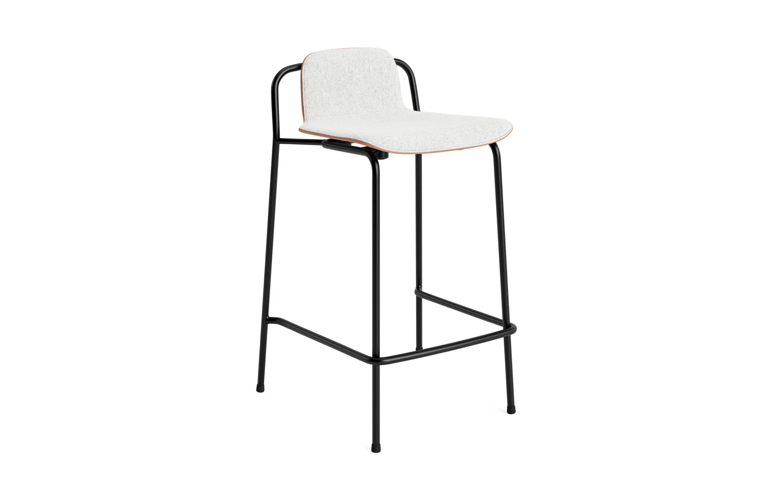 Studio Barstuhl 65 cm frontpolster schwarzes Stahl/ Braun/ Hallingdal in Hallingdal 110 präsentiert im Onlineshop von KAQTU Design AG. Barstuhl ist von Normann Copenhagen