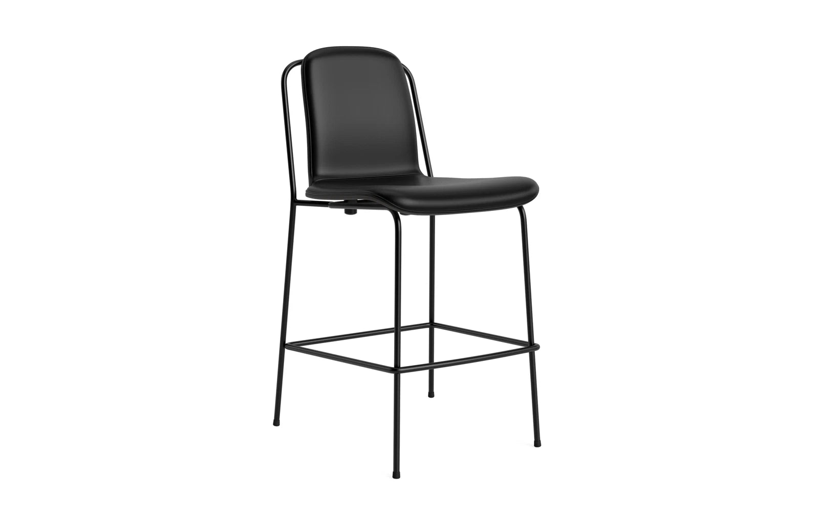 Erleben Sie den stilvollen Studio Barstuhl 65 cm von Normann Copenhagen. Mit seinem modernen, grafischen Design und dem komfortablen Frontpolster ist er perfekt für private und öffentliche Räume.