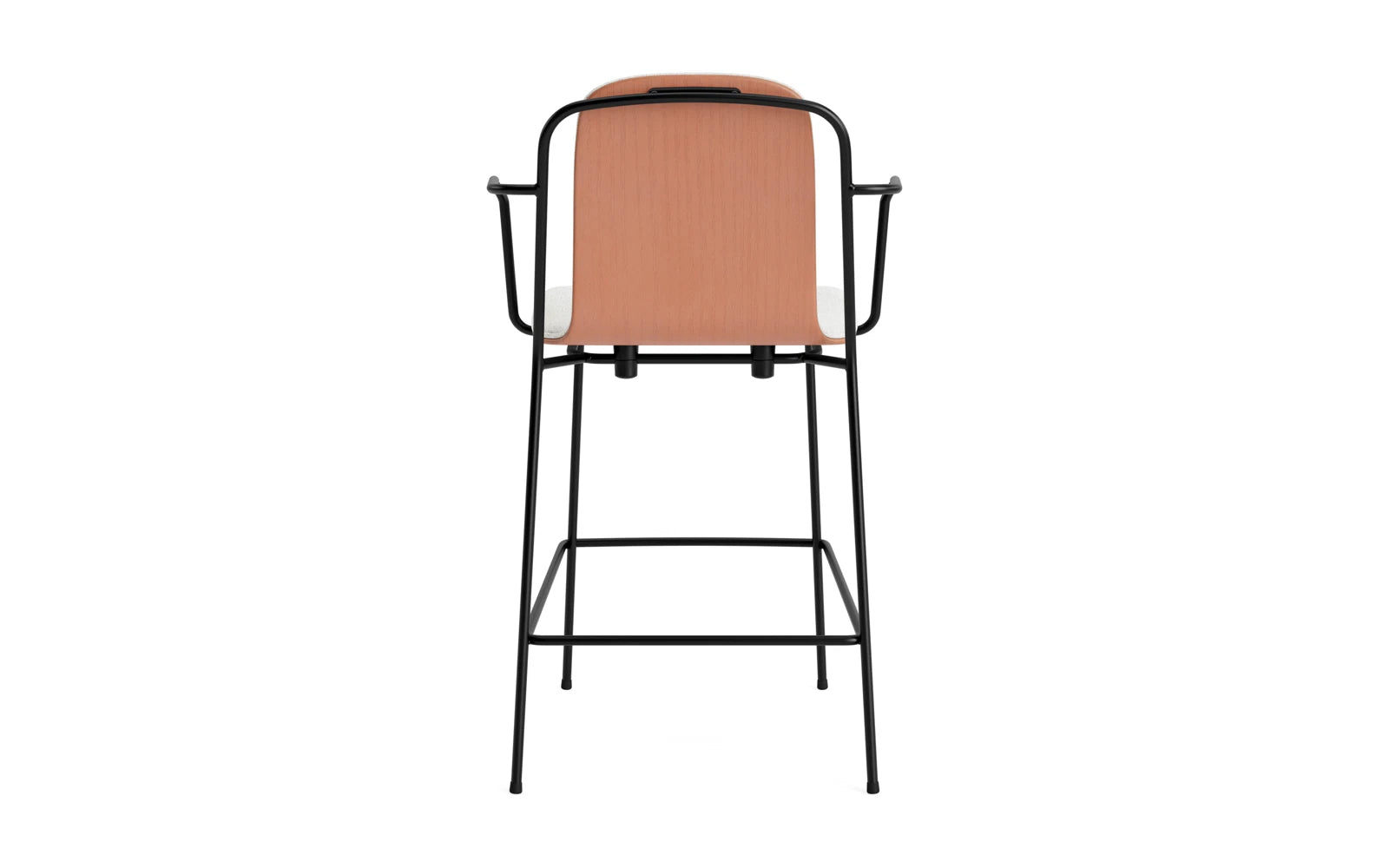 Entdecken Sie den eleganten Studio Barstuhl 65 cm von Normann Copenhagen. Mit robustem Stahlrahmen und hochwertigem Hallingdal-Polster vereint er Komfort und modernes Design.