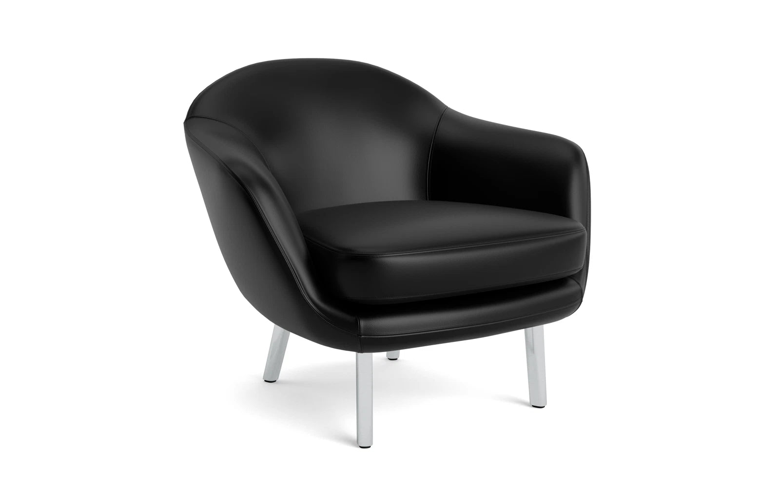 Sum Sessel Aluminium Ultra Leder in Ultra 41599 präsentiert im Onlineshop von KAQTU Design AG. Sessel mit Armlehnen ist von Normann Copenhagen