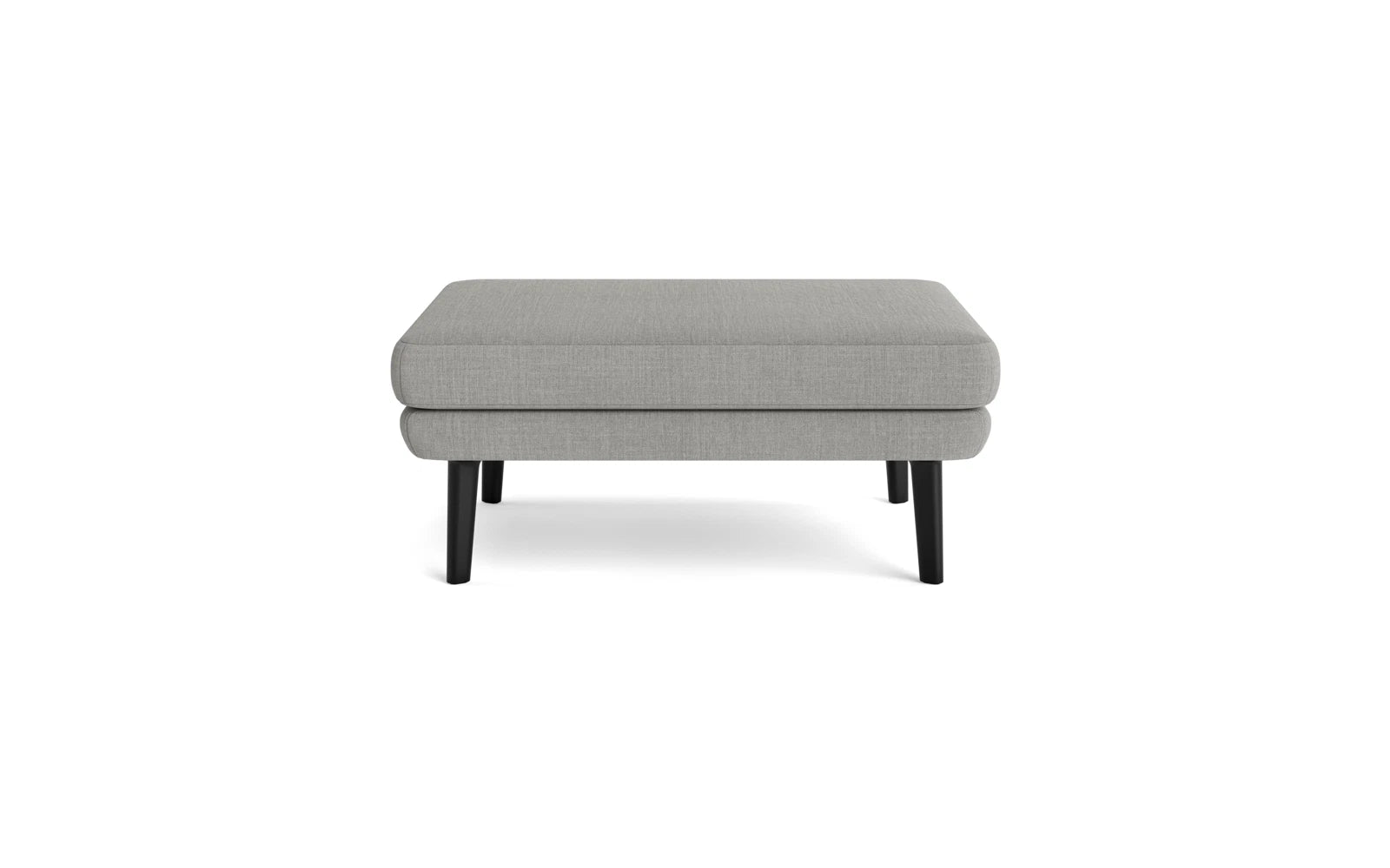 Entdecken Sie den Sum Pouf Gross von Normann Copenhagen: ein elegantes, modulares Element aus schwarzem Aluminium und nachhaltigem Main Line Flax.