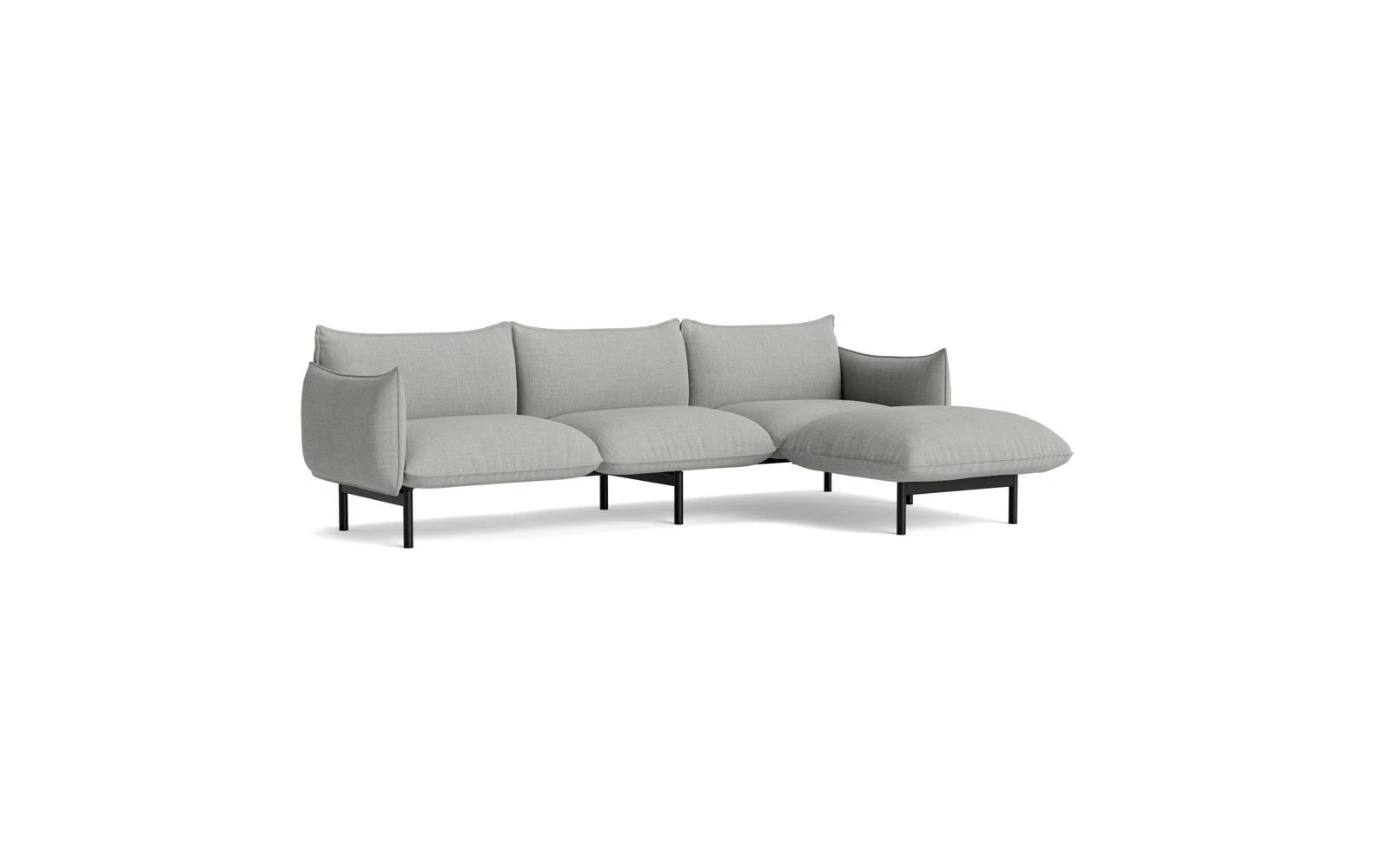 Ark modulares sofa 3-sitzer mitt Chaise Longue Remix in Remix 133 präsentiert im Onlineshop von KAQTU Design AG. 3er Sofa ist von Normann Copenhagen