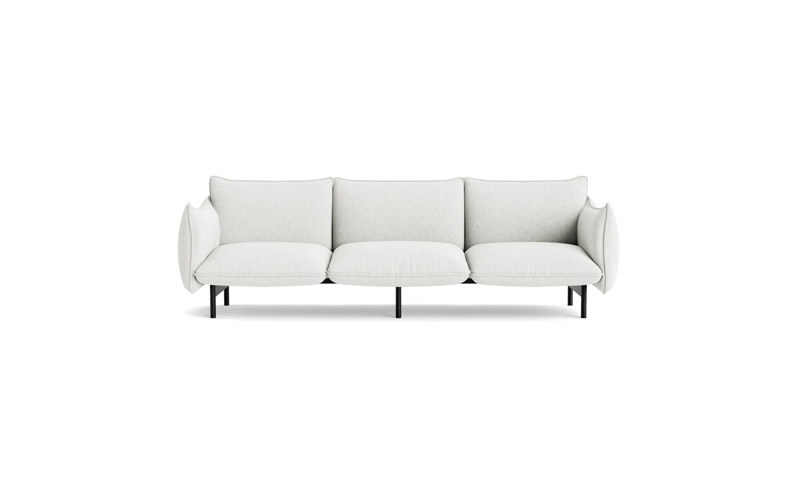 Das Ark 3er Sofa von Normann Copenhagen bietet modernes Design und hohen Sitzkomfort. Perfekt für elegante und einladende Wohnumgebungen.