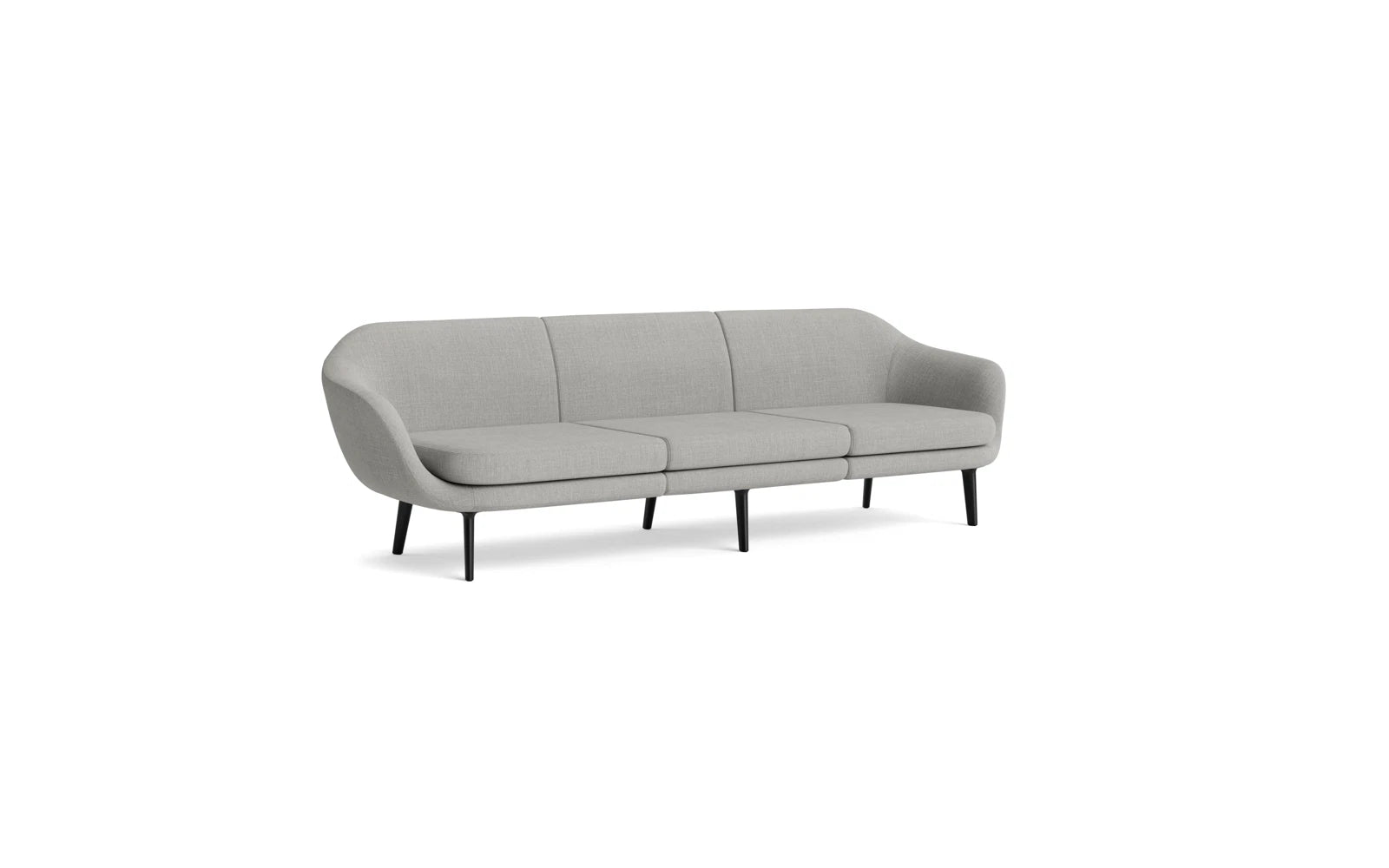 Sum modulares Sofa 3-Sitzer , schwarzes Aluminium Synergy in Remix 133 präsentiert im Onlineshop von KAQTU Design AG. 3er Sofa ist von Normann Copenhagen