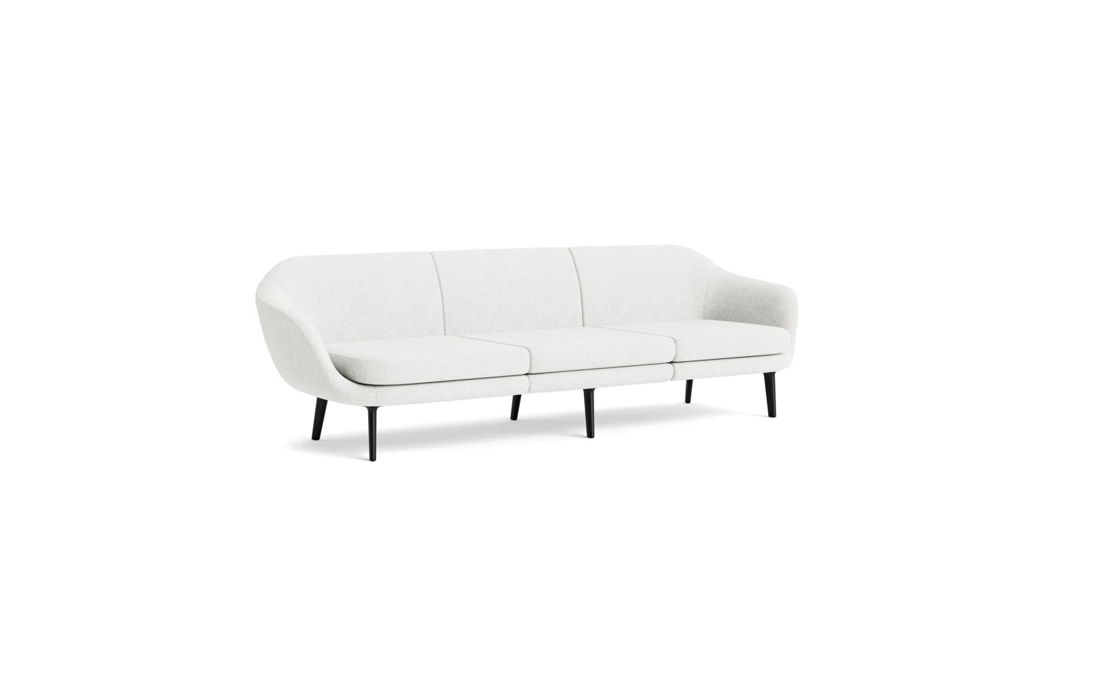 Sum modulares Sofa 3-Sitzer , schwarzes Aluminium in Hallingdal 110 präsentiert im Onlineshop von KAQTU Design AG. 3er Sofa ist von Normann Copenhagen