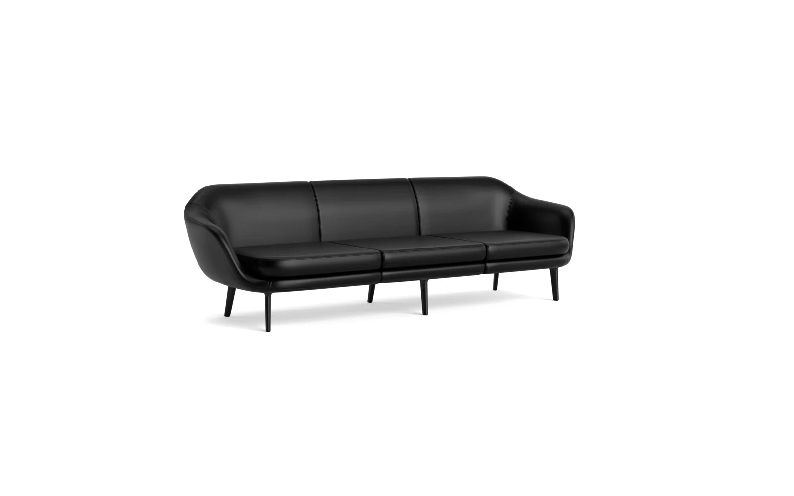 Sum modulares Sofa 3-Sitzer , schwarzes Aluminium in Ultra 41599 präsentiert im Onlineshop von KAQTU Design AG. 3er Sofa ist von Normann Copenhagen