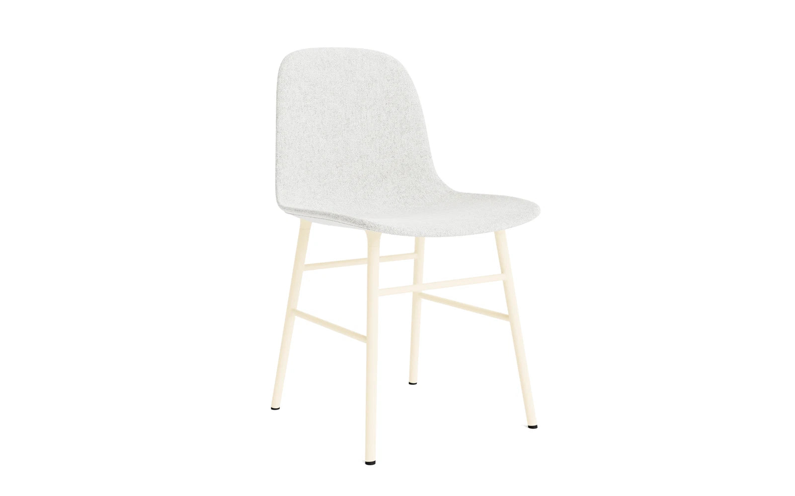 Form Stuhl gepolstert Creme Stahl Hallingdal in Hallingdal 110 präsentiert im Onlineshop von KAQTU Design AG. Stuhl ist von Normann Copenhagen