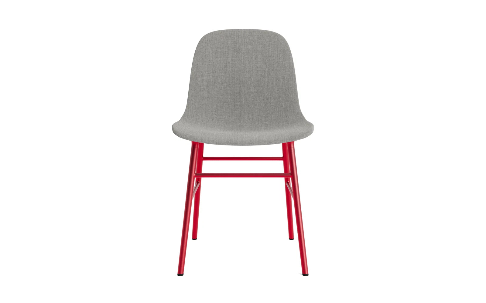 Erleben Sie den Form Stuhl in strahlendem Rot von Normann Copenhagen – ein elegantes, gepolstertes Möbelstück, das Komfort und Stil vereint.