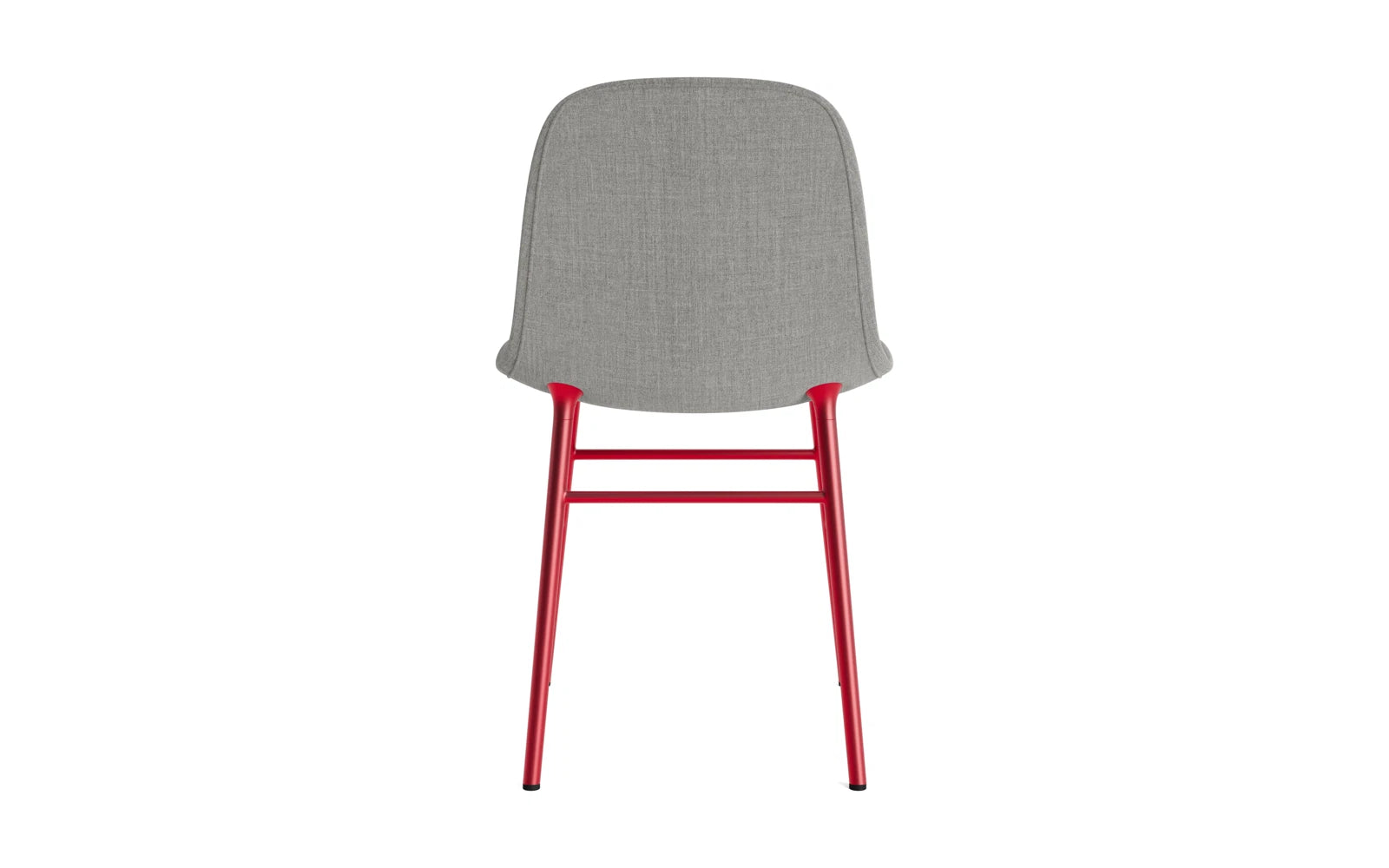Erleben Sie den Form Stuhl in strahlendem Rot von Normann Copenhagen – ein elegantes, gepolstertes Möbelstück, das Komfort und Stil vereint.