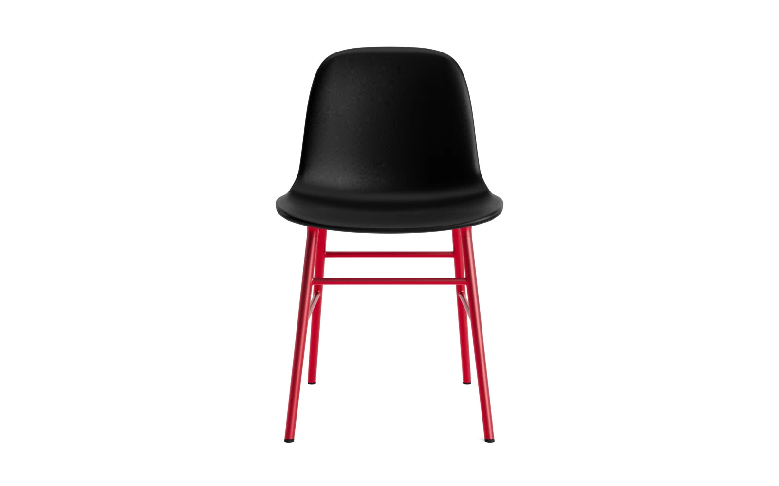 Erleben Sie den Form Stuhl gepolstert in strahlendem Rot von Normann Copenhagen – ein modernes Möbelstück, das Komfort und Stil perfekt kombiniert.