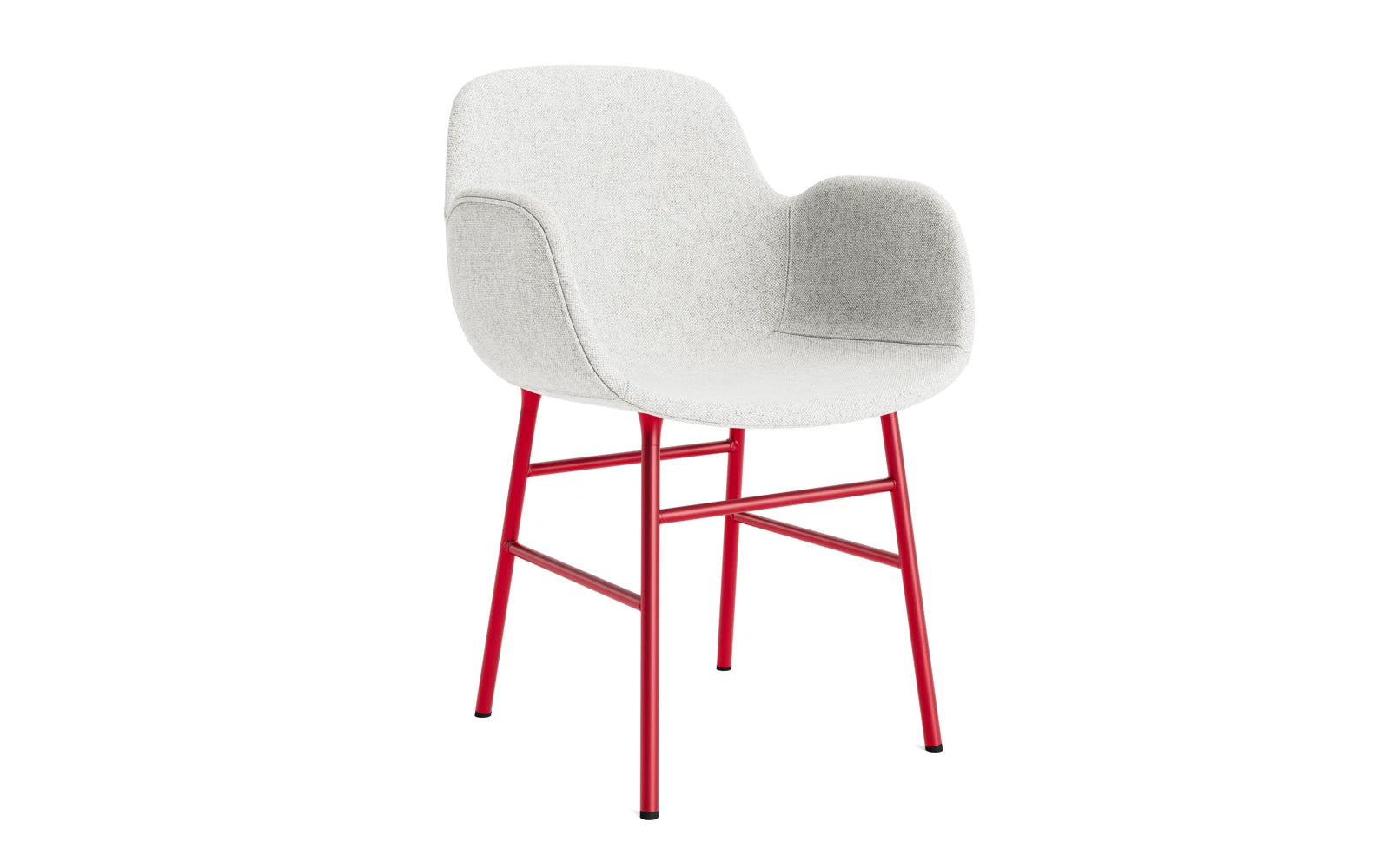 Form Lehnstuhl gepolstert Leuchtendes rot stahl Hallingdal in Hallingdal 110 präsentiert im Onlineshop von KAQTU Design AG. Stuhl mit Armlehne ist von Normann Copenhagen