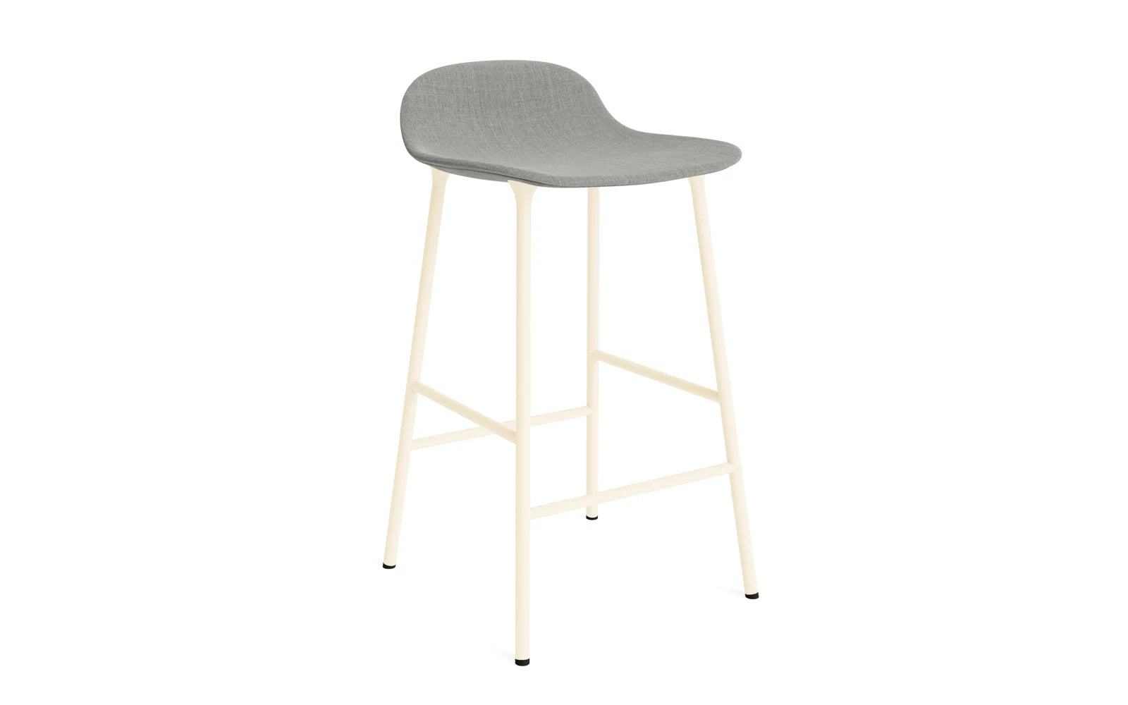 Form Barstuhl 65 cm gepolstert creme Stahl Remix in Remix 133 präsentiert im Onlineshop von KAQTU Design AG. Barstuhl ist von Normann Copenhagen