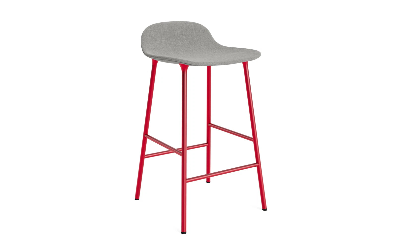 Form Barstuhl 65 cm gepolstert leuchtendes rot Stahl Remix in Remix 133 präsentiert im Onlineshop von KAQTU Design AG. Barstuhl ist von Normann Copenhagen